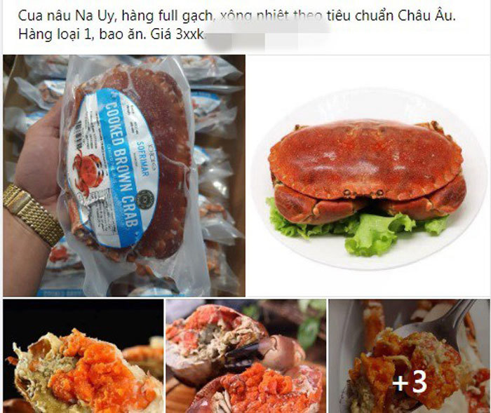 Sự thật lõi bò Úc, cua siêu gạch Na Uy giá rẻ bán đầy chợ