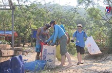 Expats join local people to clean up coastal city