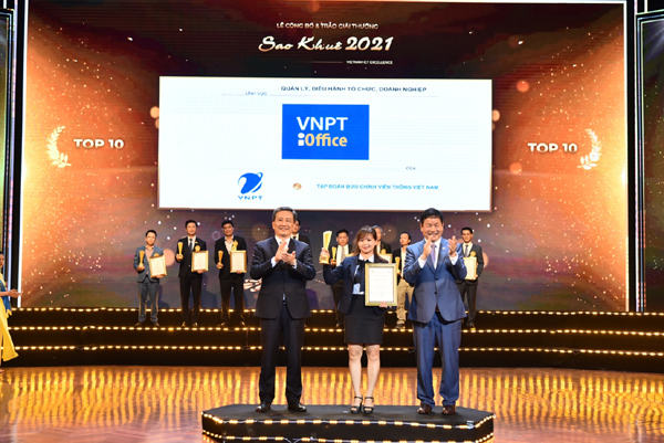 VNPT nhận 16 giải thưởng Sao Khuê 2021