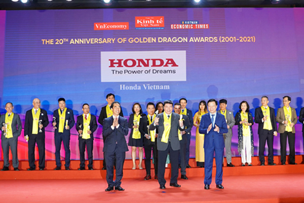 Honda Việt Nam nhận giải thưởng Rồng Vàng lần thứ 16