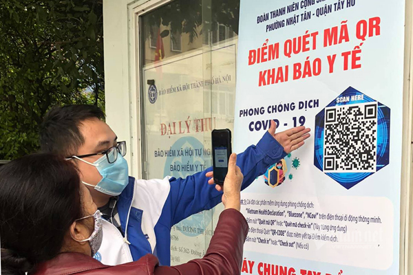 Người về Hà Nội sau nghỉ lễ phải khai báo bằng QR Code