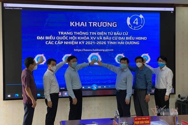 Hải Dương khai trương Trang thông tin điện tử phục vụ bầu cử để phòng dịch