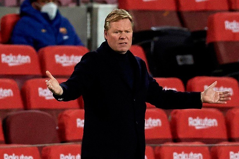 HLV Koeman bị cấm chỉ đạo 2 trận, ‘bay ghế’ nếu Barca hụt La Liga