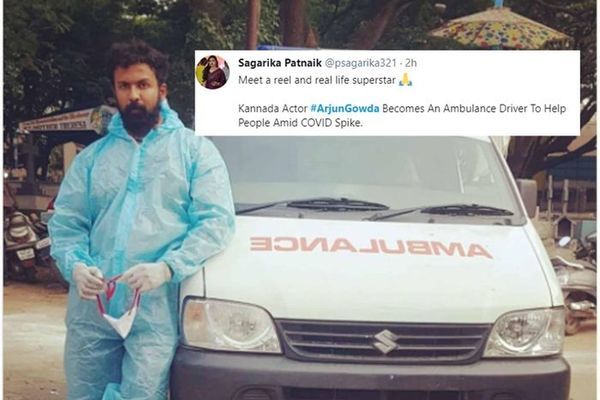 Diễn viên Ấn Độ tình nguyện lái xe cứu thương chở bệnh nhân Covid-19