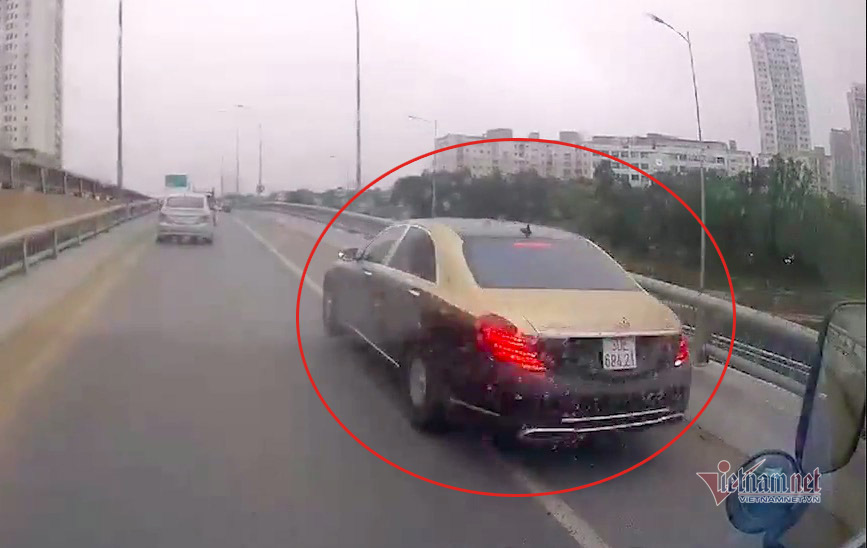 Triệu tập 2 lần, chủ xe Mercedes đi lùi trên đường vành đai 3 vẫn chưa ‘lộ diện’