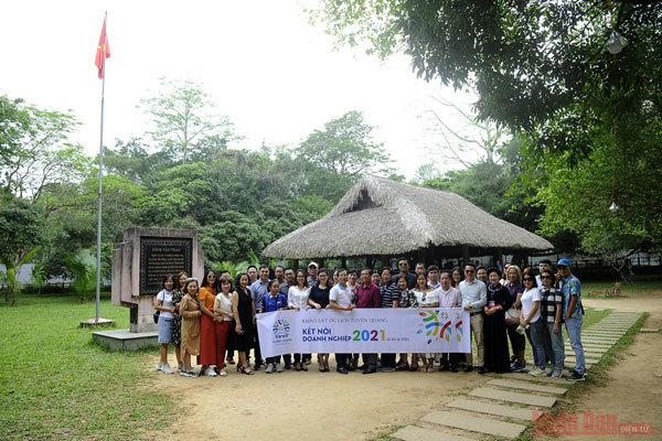 Tan Trao relic site brilliant with lim vang flowers