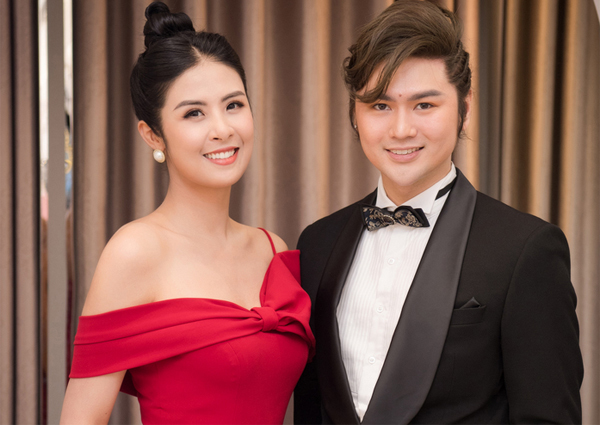 Hoa hậu Ngọc Hân sang trọng bên siêu mẫu Đình Quyền