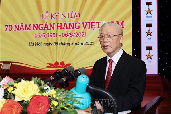 Tổng Bí thư Nguyễn Phú Trọng: Ngành Ngân hàng giữ vai trò huyết mạch của nền kinh tế