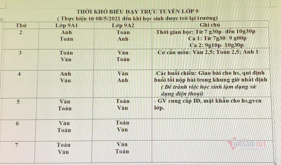 Học sinh bất an vì có thể phải học online đến lúc thi lớp 10