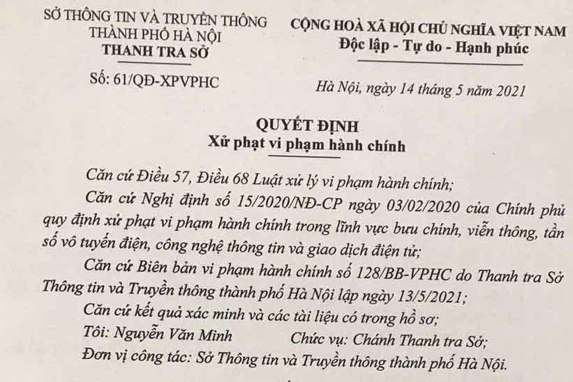 Một công ty bị phạt vì đăng bản đồ không có Hoàng Sa và Trường Sa