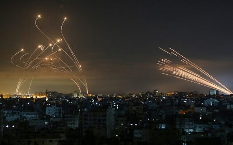 Uy lực hệ thống Vòm Sắt của Israel tiêu diệt mưa tên lửa Hamas