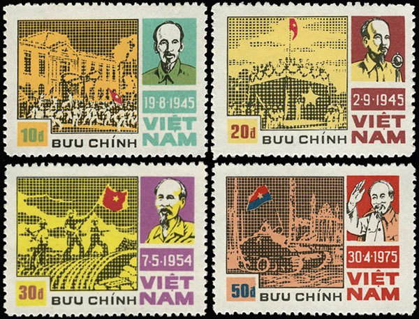 Stamp collections featuring President Ho Chi Minh