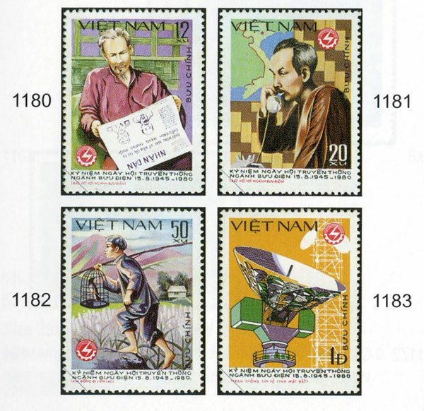 Stamp collections featuring President Ho Chi Minh