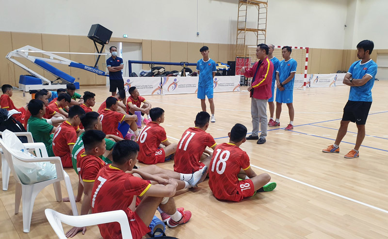 Tuyển futsal Việt Nam luyện 'tuyệt chiêu' chờ quyết đấu Lebanon
