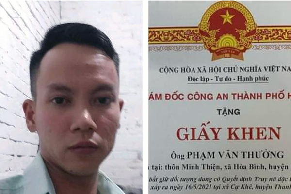 Tướng Nguyễn Hải Trung khen thưởng người trói tên cướp