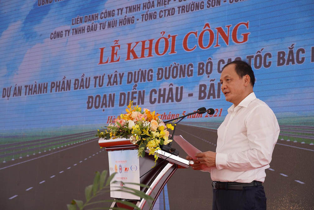 Khởi công dự án 11 nghìn tỷ Diễn Châu - Bãi Vọt thuộc cao tốc Bắc Nam