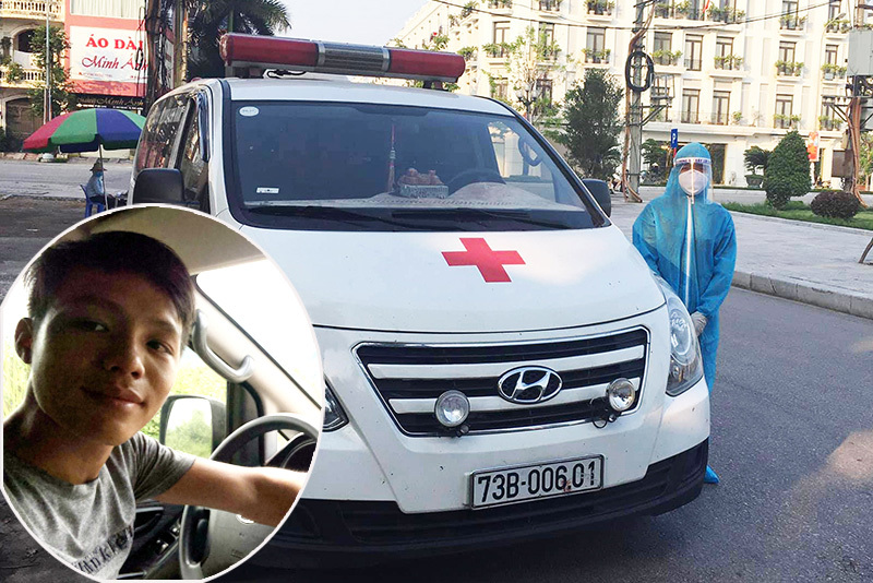 Chàng trai Quảng Bình lái xe cứu thương tới Bắc Giang 'xin' chống dịch