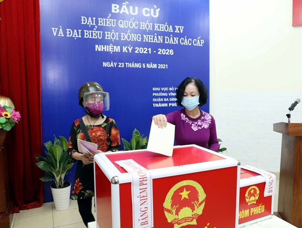 Incumbent, former top officials head to polls in Hanoi