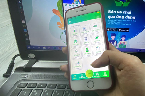 New app connects scrap collectors, buyers