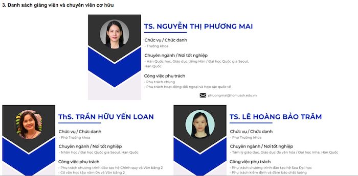 Trường ĐH Khoa học Xã hội & Nhân văn TP.HCM đã 'thay máu' khoa Hàn Quốc học