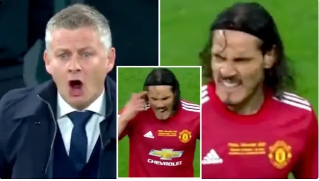 Cavani và HLV Solskjaer khẩu chiến sau bàn thua của MU
