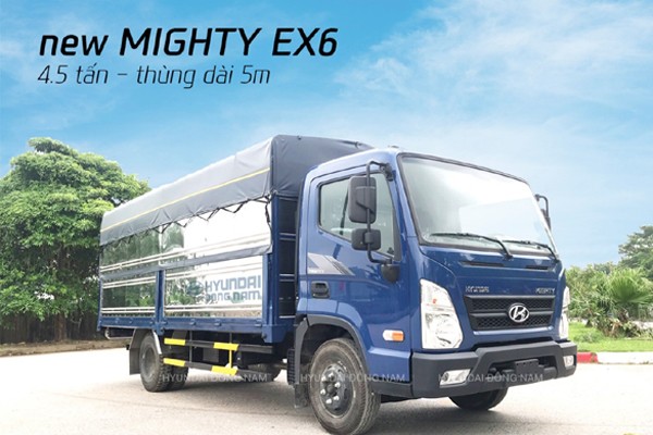 Hyundai Đông Nam phân phối xe tải Mighty EX6 bản cao cấp