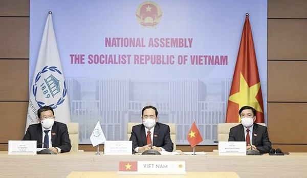 Vietnam calls for stronger partnership in dealing with COVID-19 at 142nd IPU Assembly