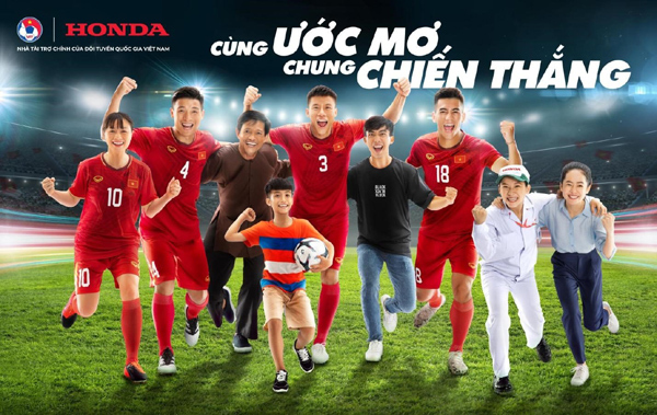 Honda tiếp tục tài trợ Tuyển bóng đá Quốc gia Việt Nam - VietNamNet