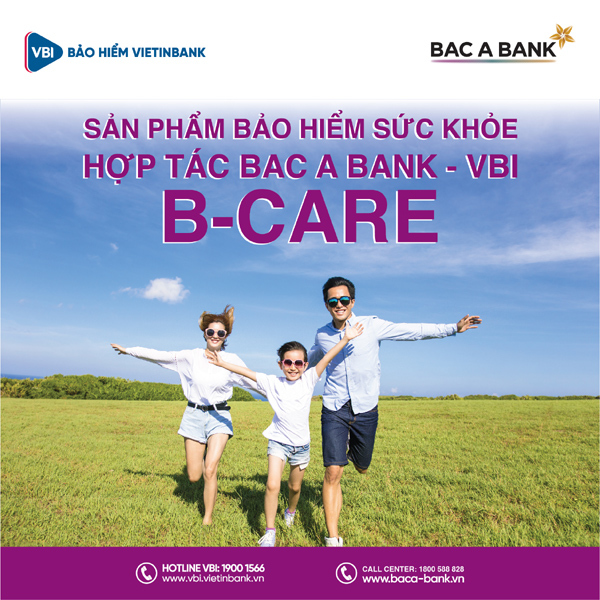 Bac A Bank phân phối bảo hiểm phi nhân thọ của VBI