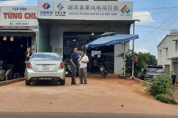 Hundreds of Chinese work illegally at wind power projects in the Central Highlands