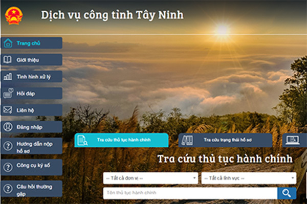 Tây Ninh quyết tâm cung cấp 100% dịch vụ công trực tuyến mức độ 4