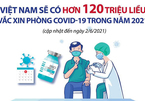 Chi tiết 120 triệu liều vắc xin Covid-19 về Việt Nam trong năm nay