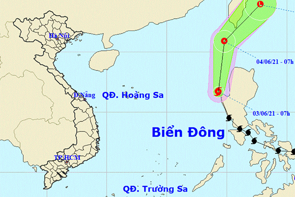 Bão Choi-wan vào Biển Đông, thành cơn bão số 1 năm 2021