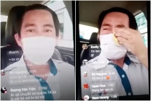 Tài xế taxi bật khóc, ngồi 18 tiếng trên xe vì chở hành khách bị sốt