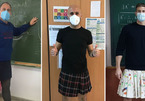 Thầy giáo đồng loạt mặc váy đến trường để bênh vực học sinh