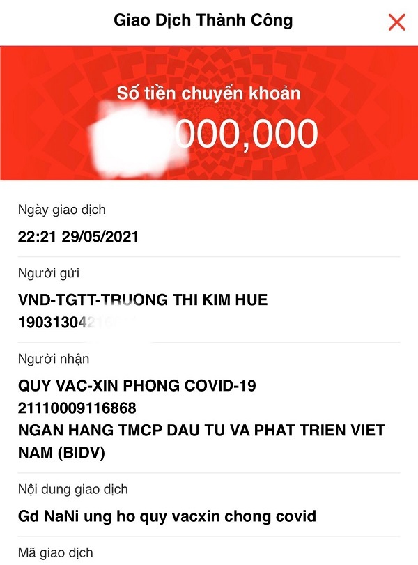 “Ủng hộ thêm một chút vào Quỹ vắc xin, cho những người khốn khó hơn ta”