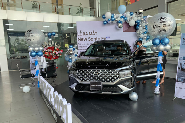 New SantaFe 2021 đã có tại showroom Hyundai Yên Bái