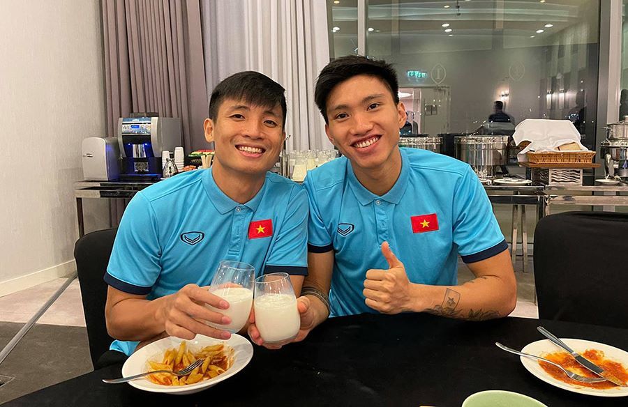 Tuyển thủ Việt Nam ăn mừng đơn giản trận thắng Indonesia
