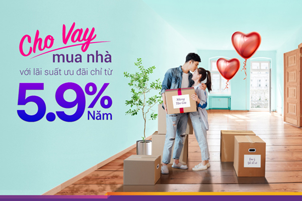 Vay mua nhà với lãi suất 5,9%/năm từ TPBank