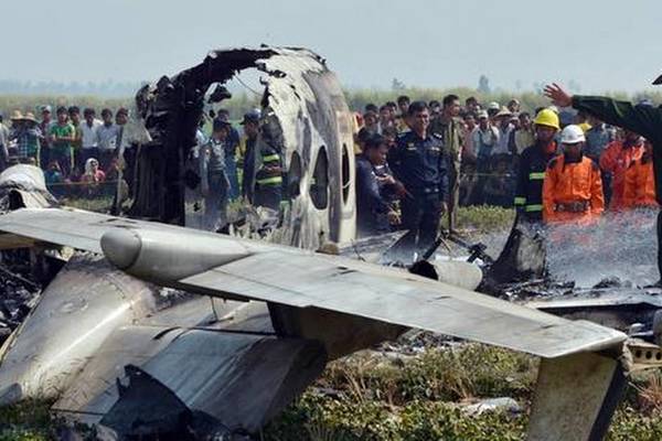 Rơi máy bay quân sự ở Myanmar, ít nhất 12 người thiệt mạng