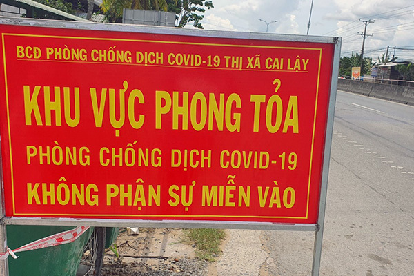 Tiền Giang giãn cách xã hội theo Chỉ thị 15 từ 0h ngày 12/6