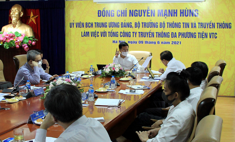Toàn văn phát biểu của Bộ trưởng Nguyễn Mạnh Hùng với Tổng công ty VTC