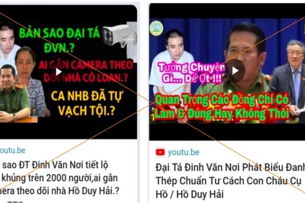 Đại tá Đinh Văn Nơi bị kênh Youtube mạo danh nói về vụ án Hồ Duy Hải