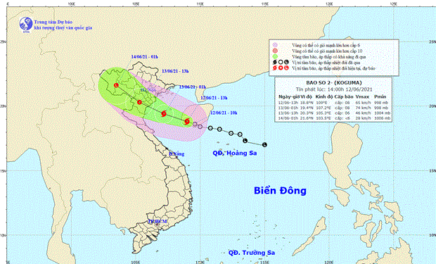 Tropical low depression develops into storm