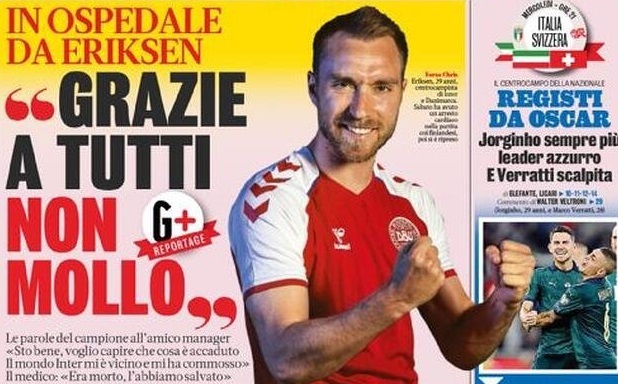 Eriksen từ bệnh viện: 'Cảm ơn tất cả, tôi sẽ không bỏ cuộc'