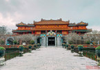 Admiring slice of time on vestige in Hue Imperial Citadel