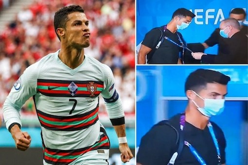 Ronaldo bị an ninh ngăn lại, kiểm tra thẻ vào sân EURO 2020