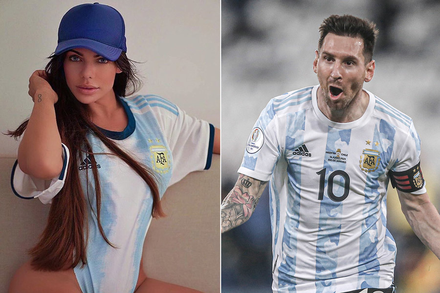 Siêu mẫu Brazil cổ vũ Messi vô địch Copa America
