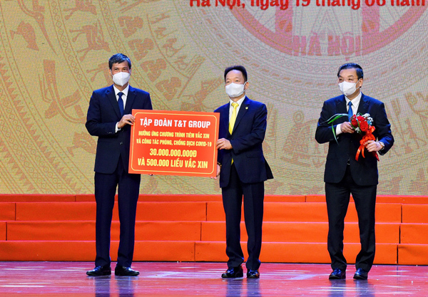Hà Nội: T&T Group góp 30 tỷ đồng cho chương trình tiêm vắc xin phòng Covid-19