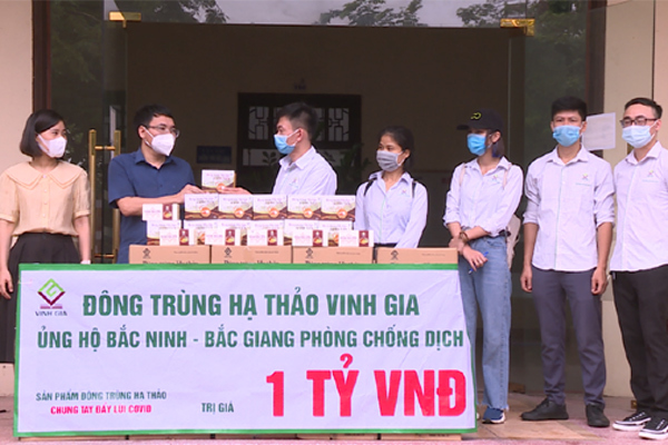 Hàng nghìn sản phẩm đông trùng hạ thảo tiếp sức Bắc Ninh, Bắc Giang chống dịch